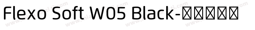 Flexo Soft W05 Black字体转换